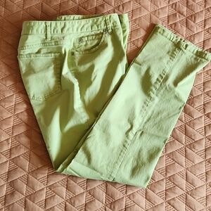 J. Jill Celery Green Cropped Pants